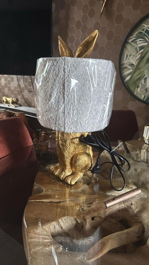 Nieuw konijne lamp van clayre en eef, Ophalen of Verzenden, Nieuw, Minder dan 50 cm