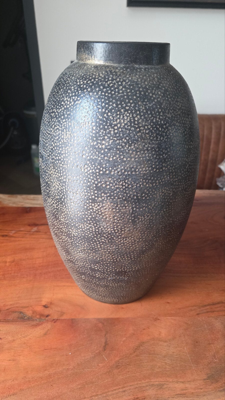 Mooie hoge vaas 40 cm, Huis en Inrichting, Ophalen, Overige kleuren, Aardewerk of Porselein, Zo goed als nieuw