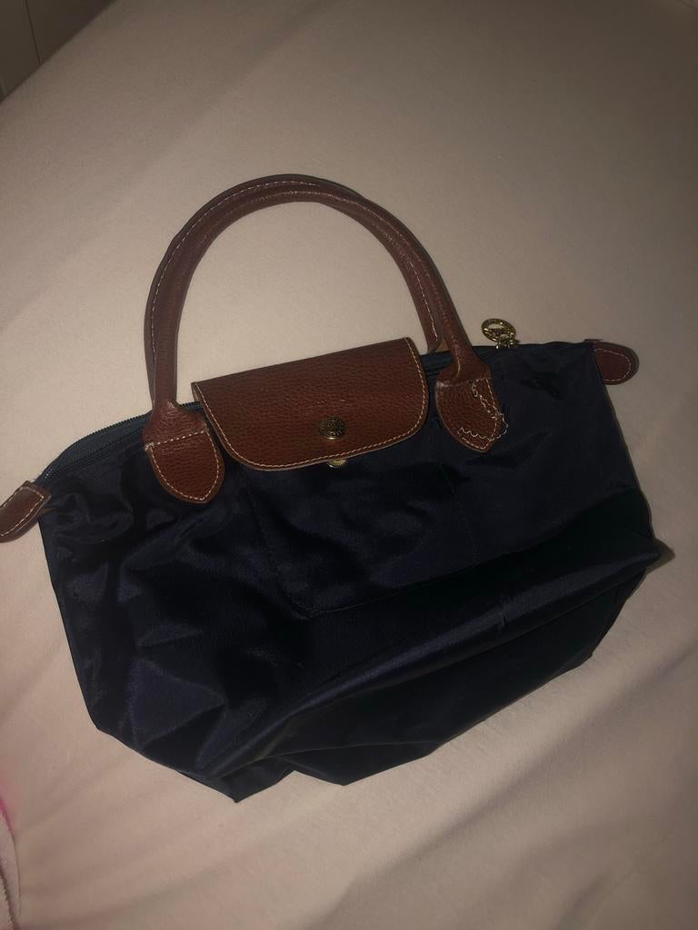 Longchamp Le Pliage Handtas - Donkerblauw, Ophalen, Gebruikt, Blauw, Handtas