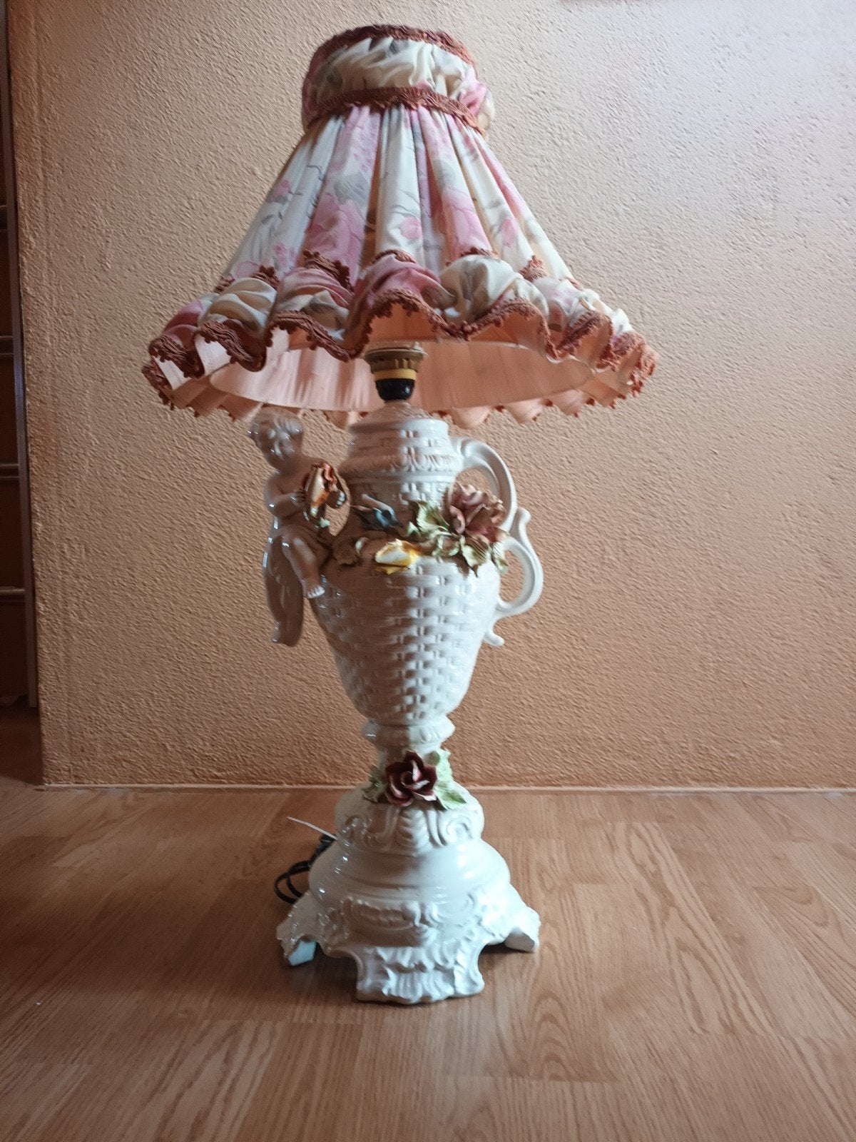 grote tafelschemerlamp, Ophalen