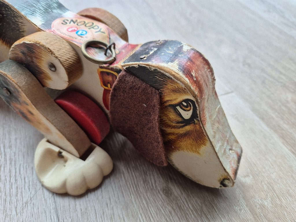 ‘Antieke’ Fisher Price loophond, Ophalen of Verzenden, Gebruikt, Speelset, Met geluid