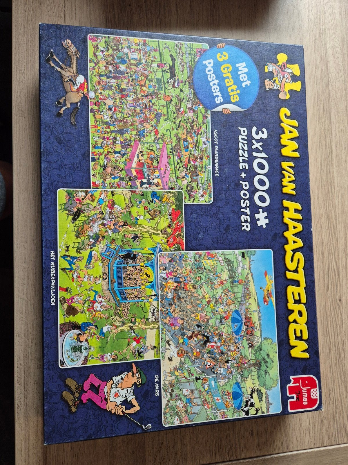 Ascot Paardenrace  de mars en Het muziekpaviljoen, Ophalen, 500 t/m 1500 stukjes, Zo goed als nieuw