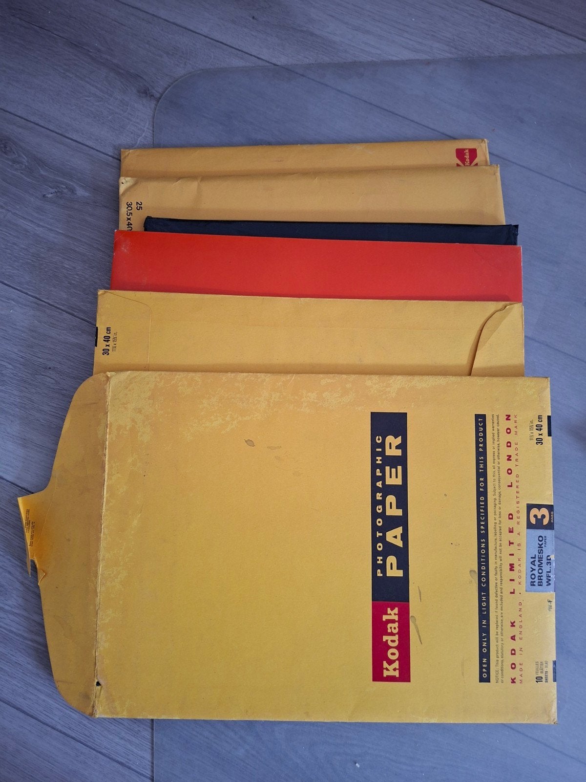 Kodak en Agfa-Gevaert fotopapier voor doka, Ophalen of Verzenden, Gebruikt, Kodak, Overig typen