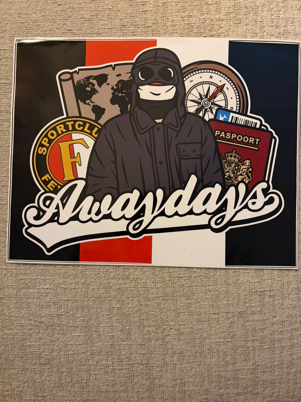 Feyenoord sticker, Ophalen of Verzenden, Zo goed als nieuw, Sport
