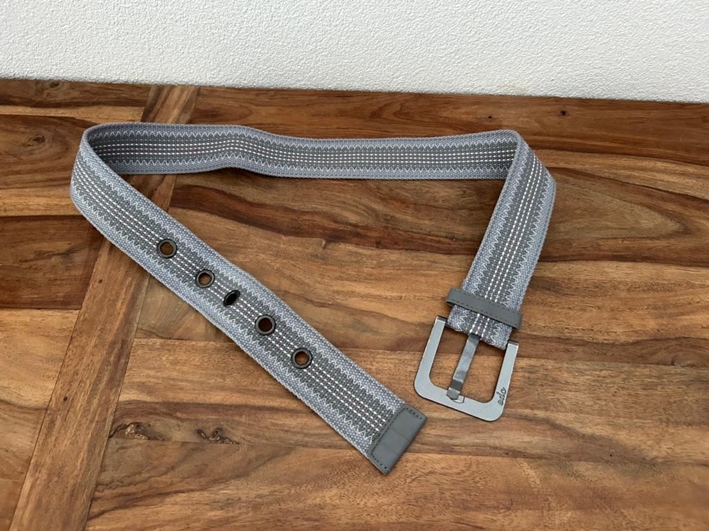 EDC grijze stoffen riem met metalen gesp, maat 36, Kleding | Dames, Riemen en Ceinturen, Overige kleuren, 3 tot 5 cm, 90 tot 100 cm