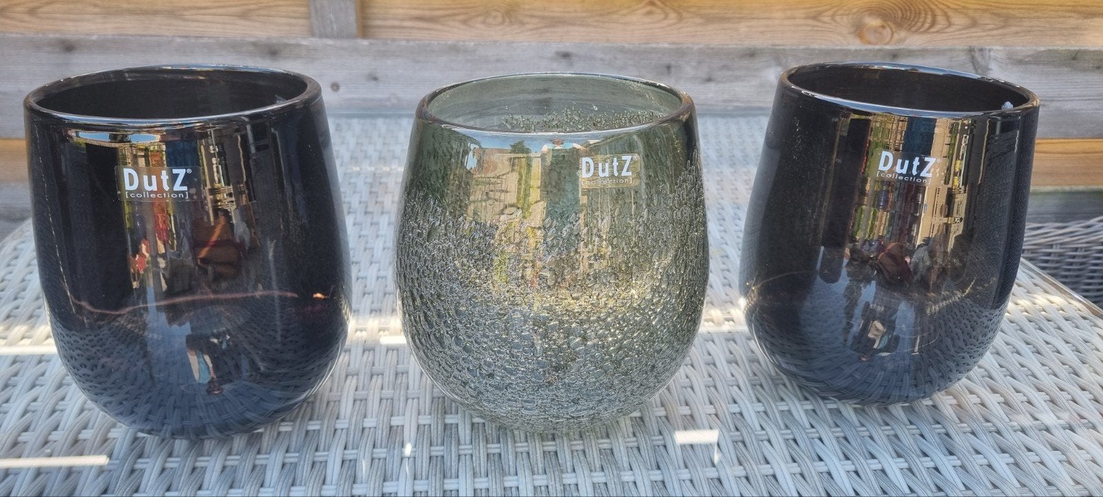 Dutz Windlichten / Vazen 25 euro per stuk, Overige kleuren, Ophalen of Verzenden, Minder dan 50 cm, Glas