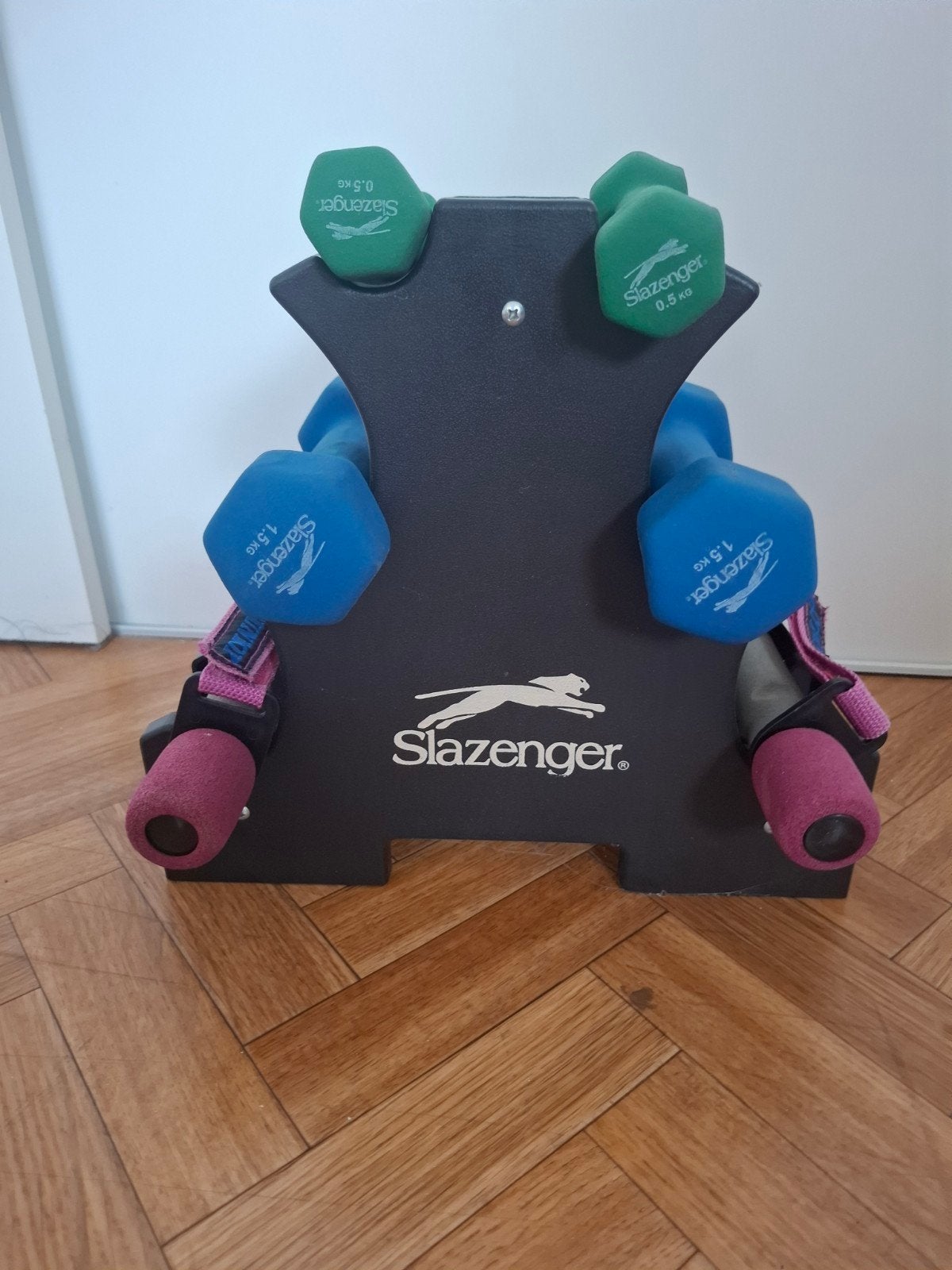 Slazenger Dumbbell Set met Rek, Sport en Fitness, Ophalen, Zo goed als nieuw, Armen
