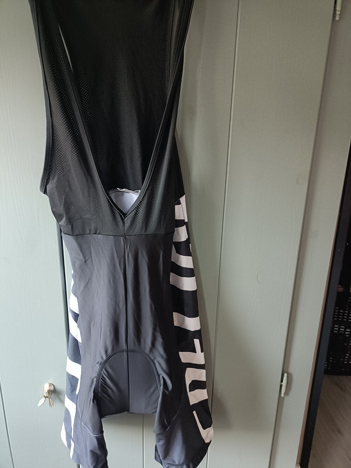 Korte fietsbroek met zeem - Zwart/Wit, Ophalen of Verzenden