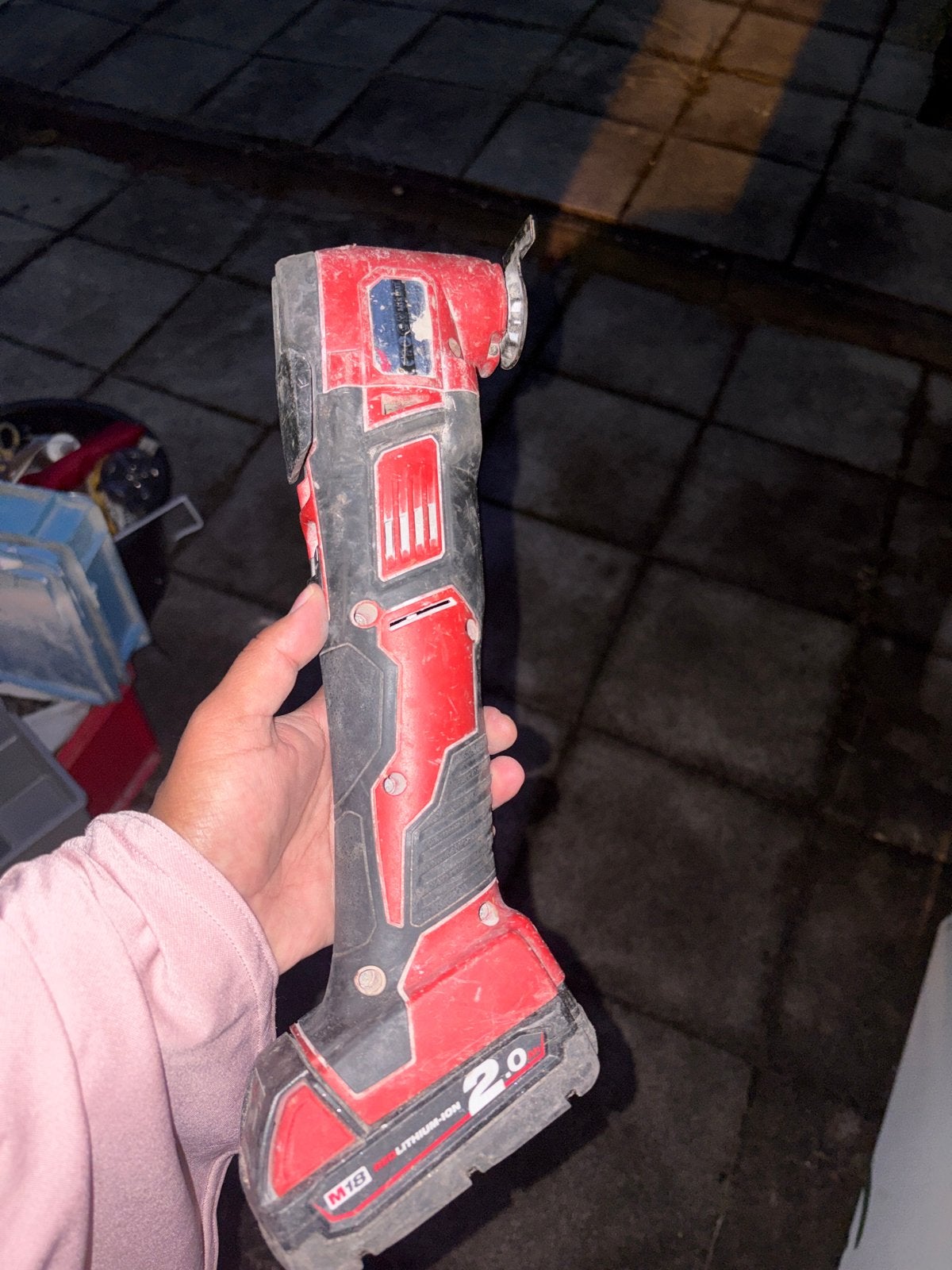 Milwaukee M18 Multitool - Gebruikt, Doe-het-zelf en Verbouw, Gereedschap | Slijpmachines, Ophalen, Gebruikt