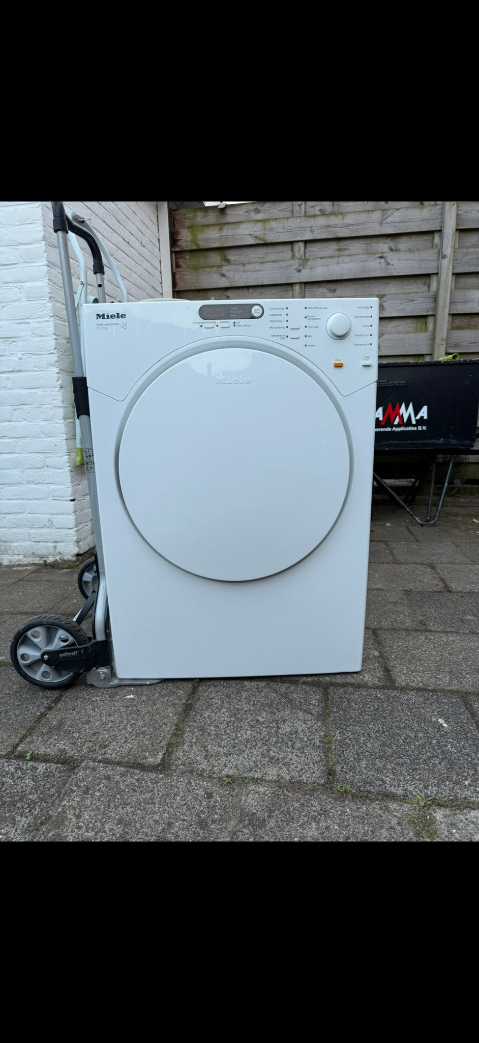Miele T7734 Luchtafvoer Wasdroger - Gebruikt, 6 tot 8 kg, Gebruikt, Luchtafvoer, Ophalen of Verzenden