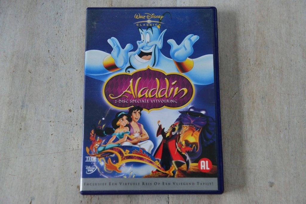 Walt Disney =-= Aladdin 2DVDbox =-= Speciale Uitvoering, Alle leeftijden, Verzenden, Zo goed als nieuw, Amerikaans