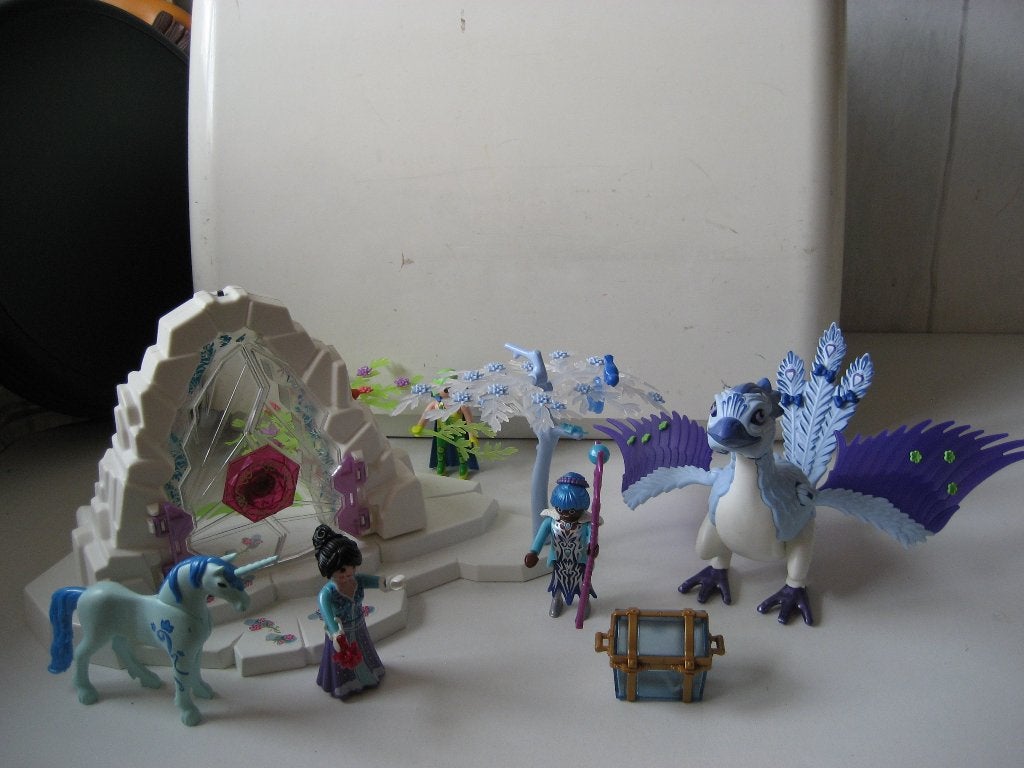 playmobil magische kristalpoort met fairies feniks eenhoorn, Ophalen of Verzenden, Zo goed als nieuw