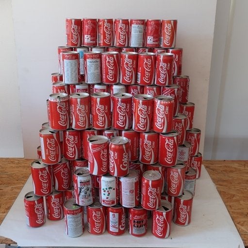 Coca Cola blik 0,33 liter diverse landen 140 stuks PARTIJ, Ophalen of Verzenden, Gebruikt, Gebruiksvoorwerp