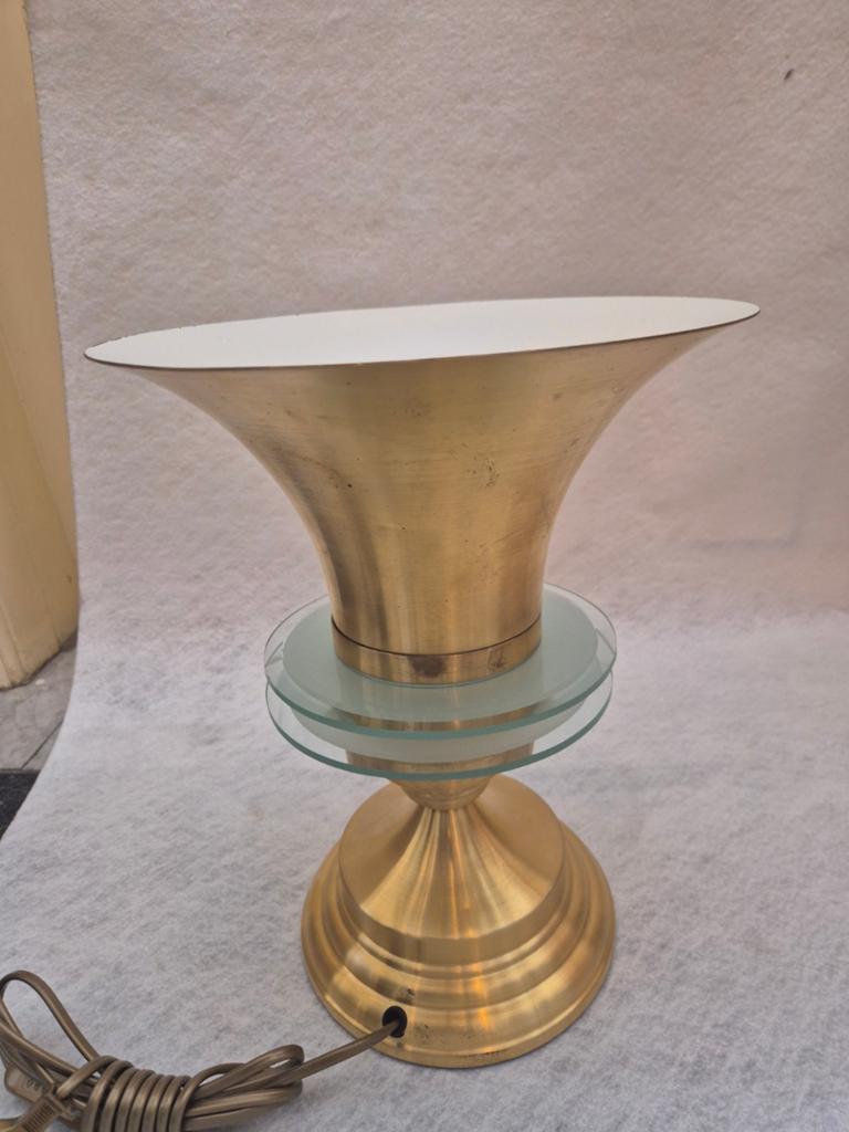 Partij art deco messing tafellampen horecalamp, Ophalen, Zo goed als nieuw, Minder dan 50 cm
