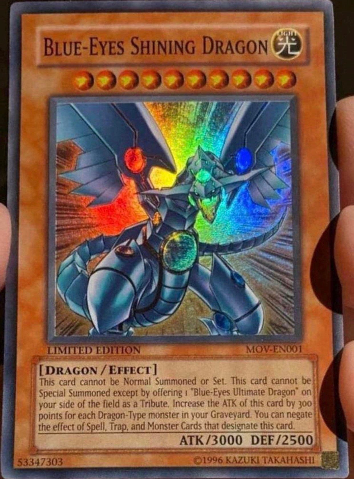Yu-Gi-Oh! Blue-Eyes Shining Dragon MOV  US Movie Promo Mint, Hobby en Vrije tijd, Verzamelkaartspellen | Yu-gi-Oh!, Ophalen of Verzenden