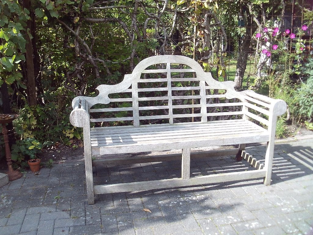 Teak Houten Tuinbank / Marlborobank - 168 cm breed, Tuin en Terras, Tuinbanken, Ophalen, Gebruikt, Teakhout