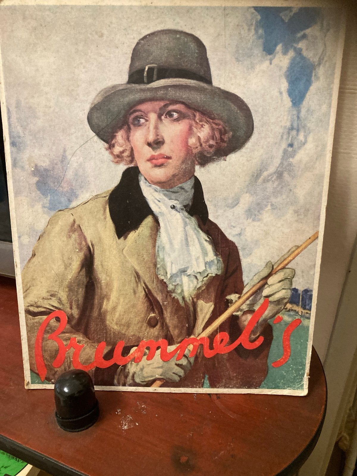 Vintage Brummels reclame poster, Verzamelen, A4 of kleiner, Ophalen of Verzenden, Reclame, Rechthoekig Staand