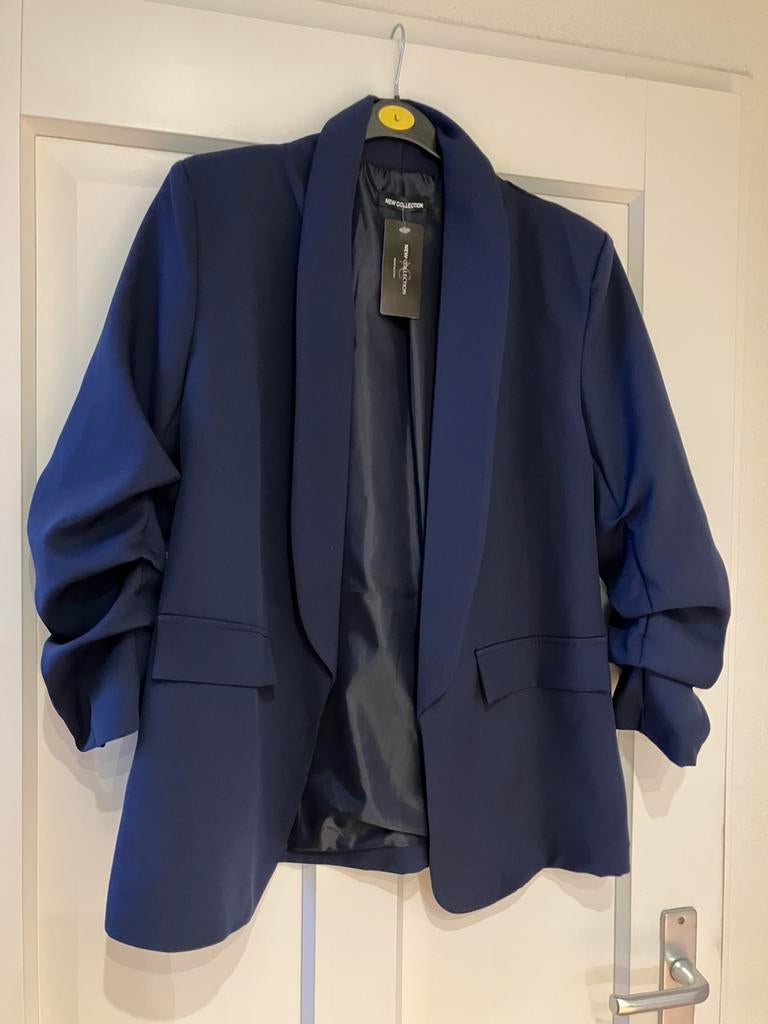 Nieuw=donkerblauwe blazet/jasje/colbert=L=made in Italy, Blauw, Maat 42/44 (L), Nieuw, Ophalen of Verzenden