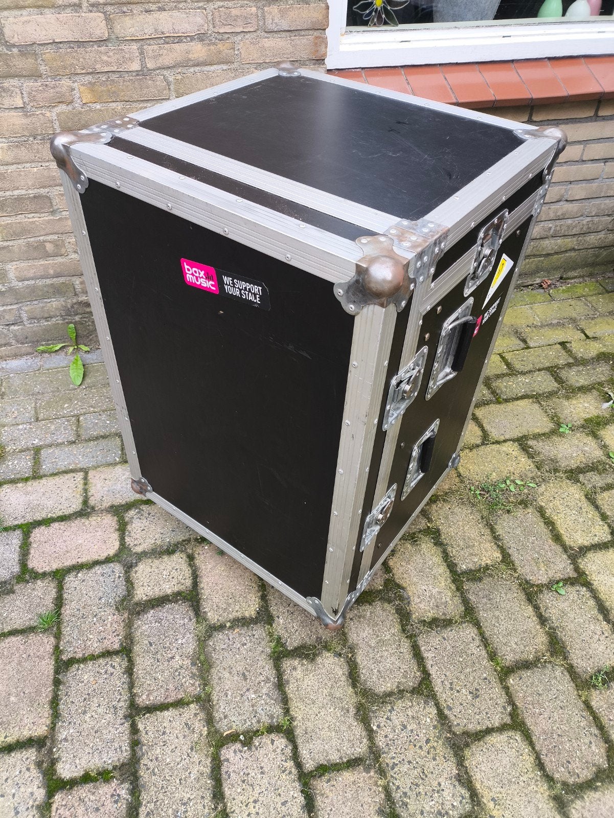 flightcase 19 inch voor mengpaneel en versterkers op wielen, Ophalen of Verzenden, Gebruikt, Overige instrumenten, Flightcase
