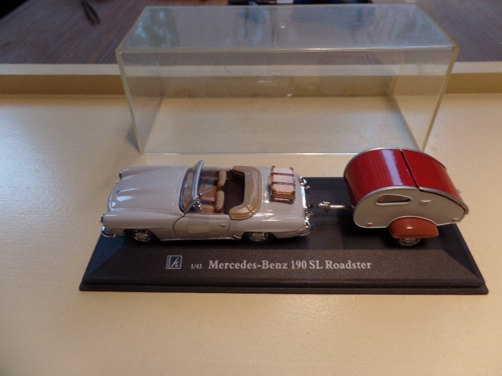 Mercedes 190 SL Roadstar met caravan Hongwell, Hobby en Vrije tijd, Verzenden, Zo goed als nieuw, Auto, Overige merken