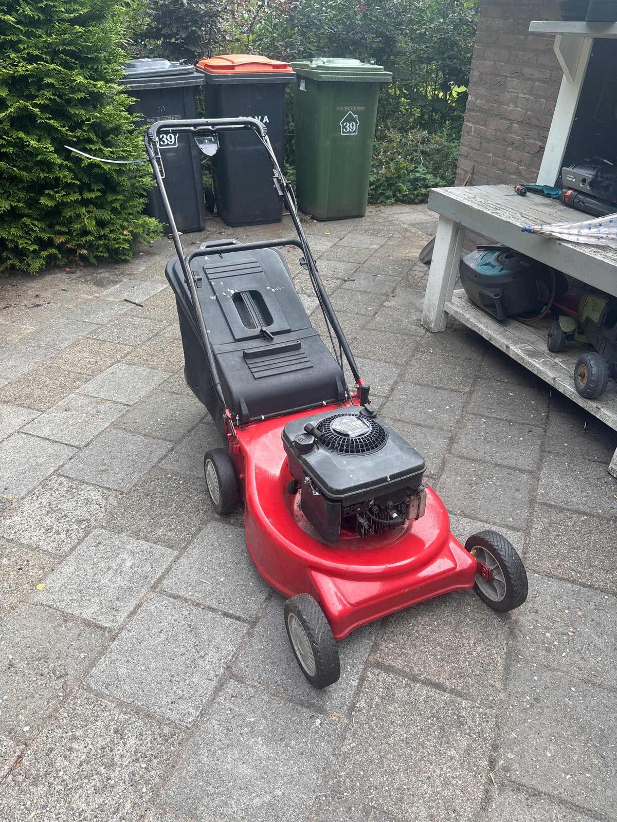 Briggs & Stratton Quantum Power 5HP Benzine Grasmaaier, Ophalen, Cirkelmaaier, Gebruikt, 40 t/m 49 cm