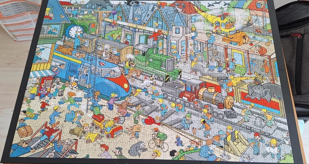 That's life legpuzzel 'Train station' 1000 stukjes, Ophalen of Verzenden, 500 t/m 1500 stukjes, Zo goed als nieuw, Legpuzzel