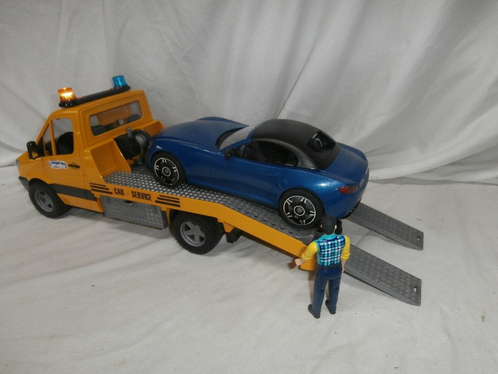 Bruder auto transsport, Ophalen, Zo goed als nieuw