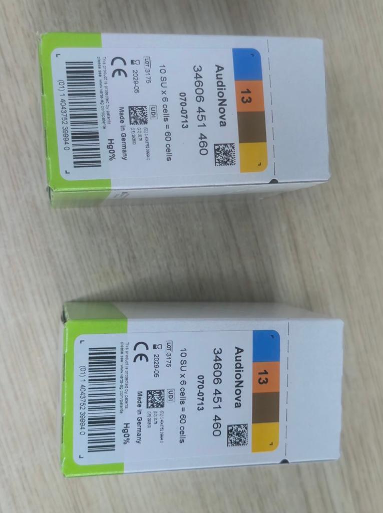 AudioNova hoortoestel batterijen maat 10 60 stuks., Ophalen of Verzenden, Nieuw