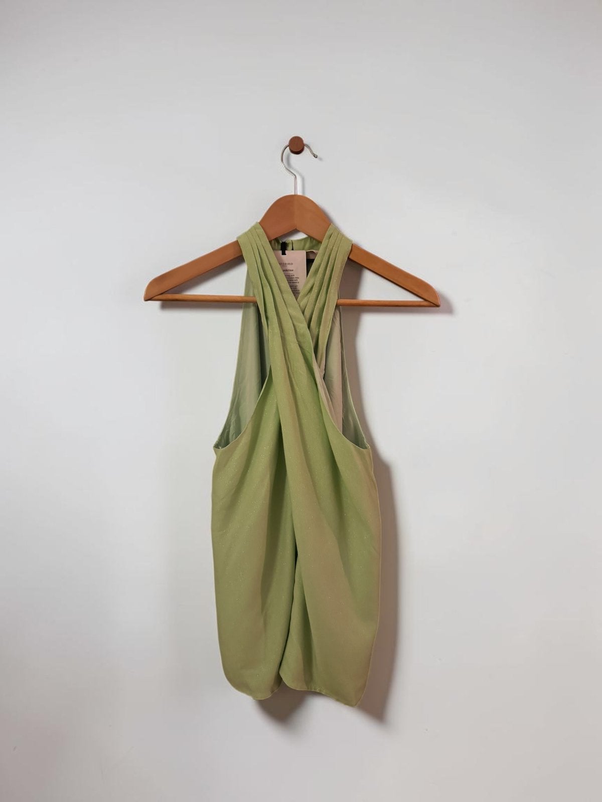 Freebird Icons Pearl top lichtgroen groen glitter L large 40, Kleding | Dames, Maat 38/40 (M), Nieuw, Ophalen of Verzenden, Korte mouw