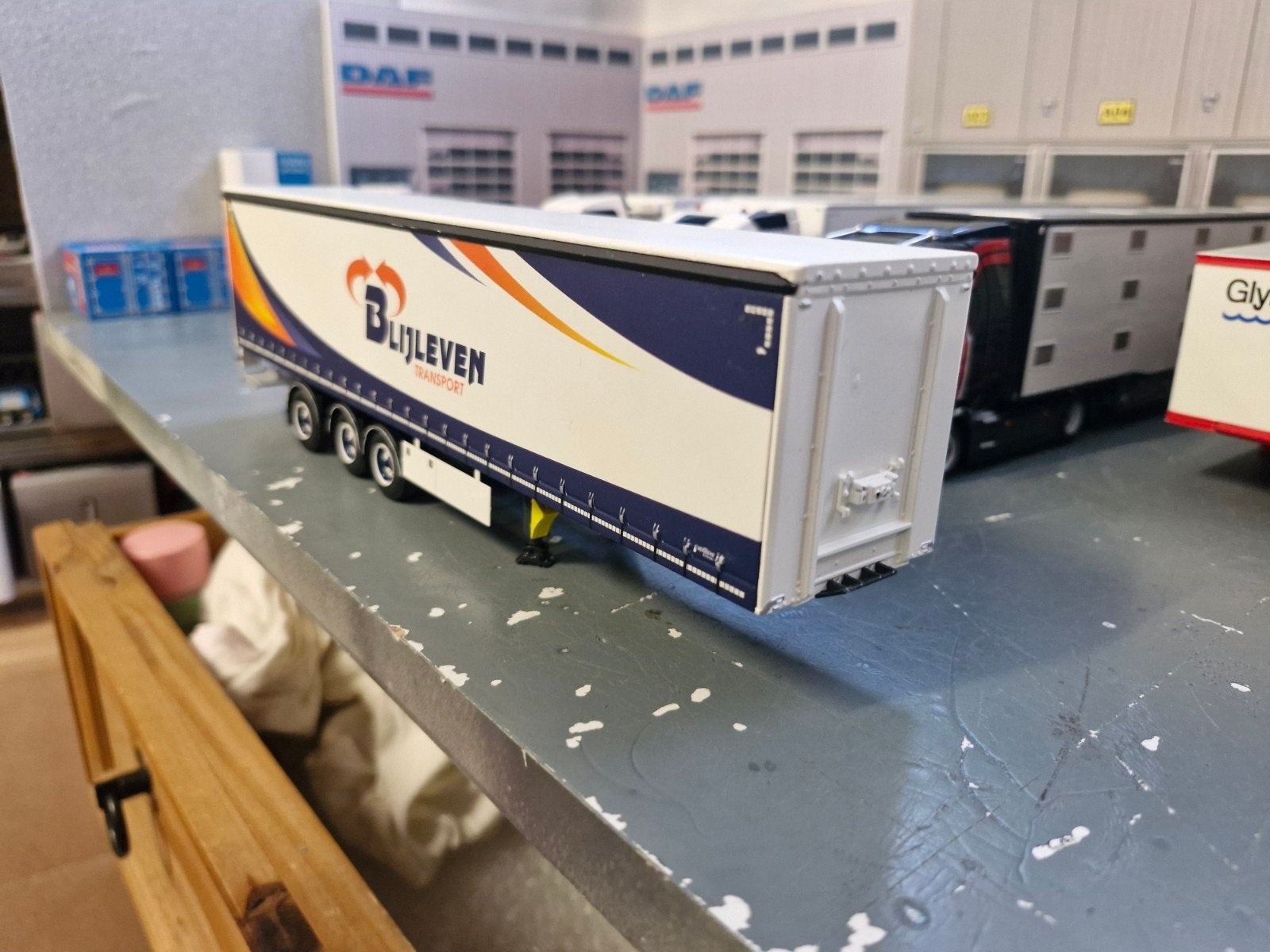 huiftrailer wsi met stuuras  blijleven, Ophalen of Verzenden, Zo goed als nieuw, Bus of Vrachtwagen, Wsi