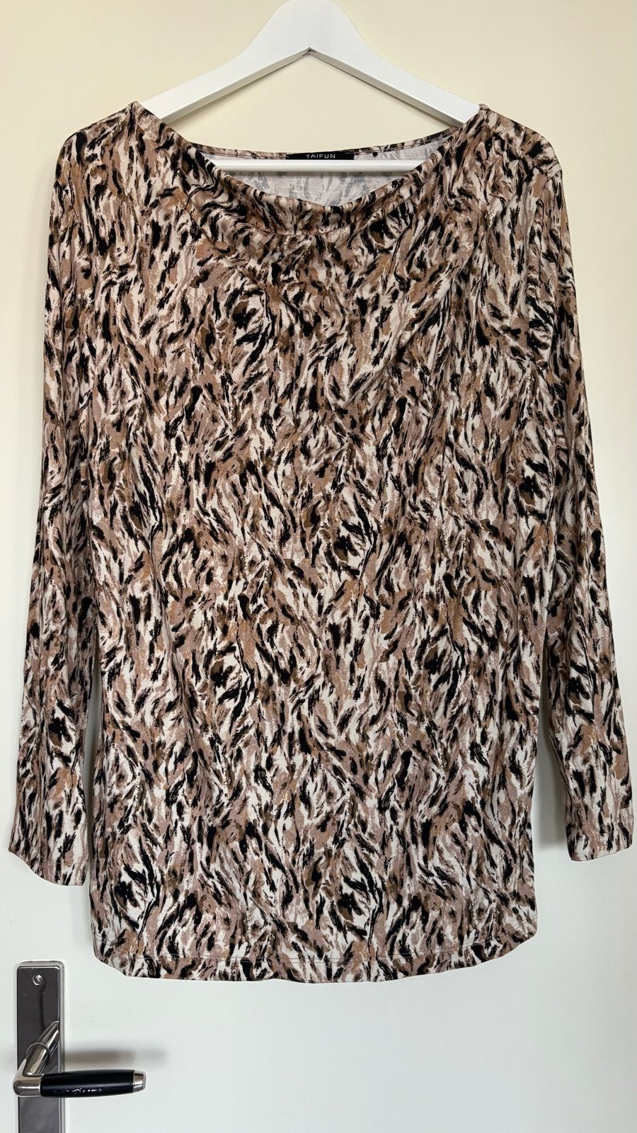 Taifun shirt met sjaalkraag en dierenprint, maat 46, Kleding | Dames, Meerkleurig, Maat 46/48 (XL) of groter, Ophalen of Verzenden