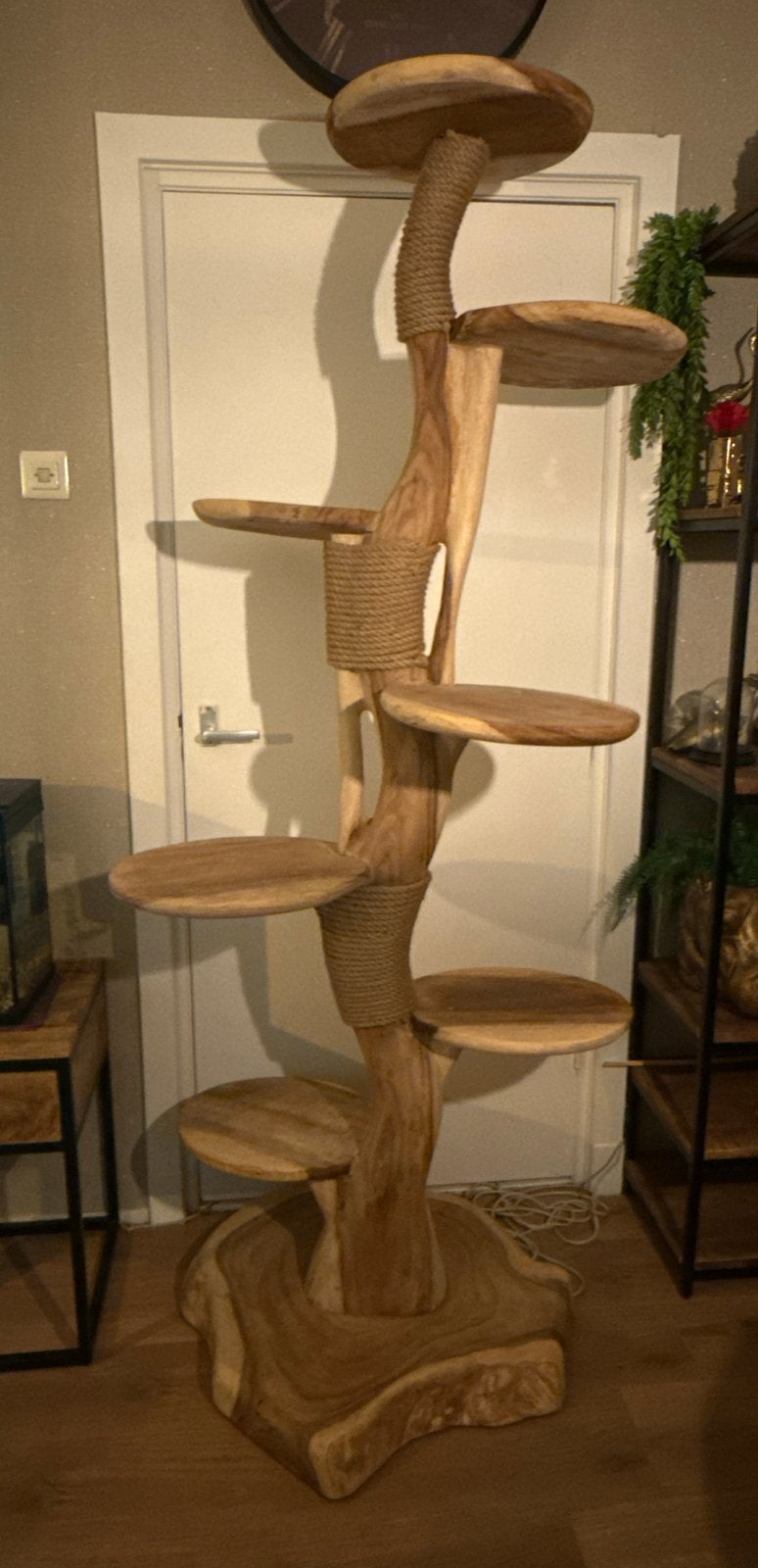 Luxe Houten Krabpaal | Krabmeubel | 200 cm Hoog | Poot&Stam, Ophalen of Verzenden, Nieuw, Krabpaal
