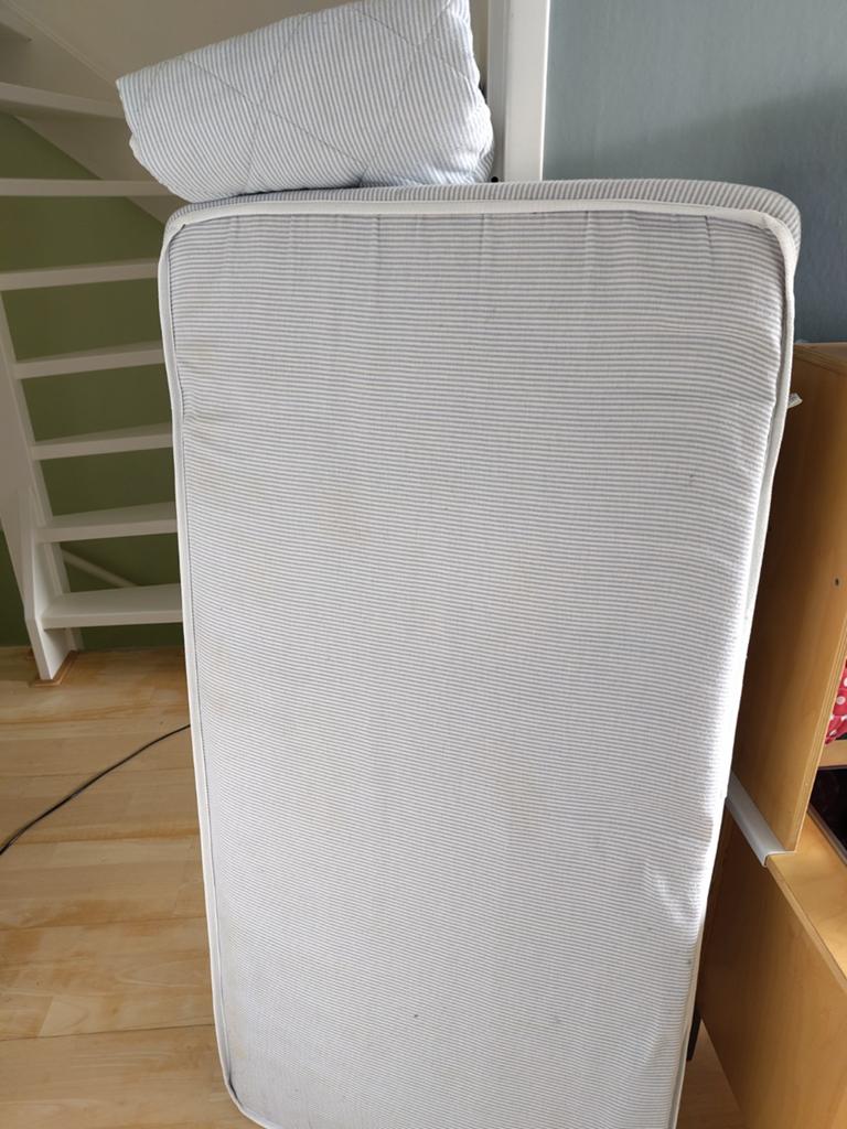 IKEA SULTAN DRÖMMA matras voor ledikantje met wasbare hoes, Ophalen, Gebruikt, Ledikant
