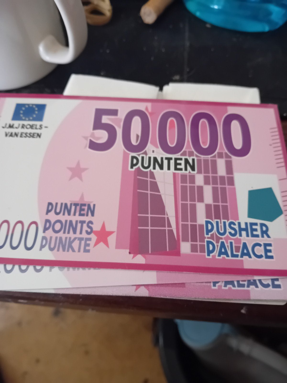 Pusher Palace Puntenkaarten - 10.000 en 50.000 punten, Verzamelen, Ophalen of Verzenden, Gebruikt