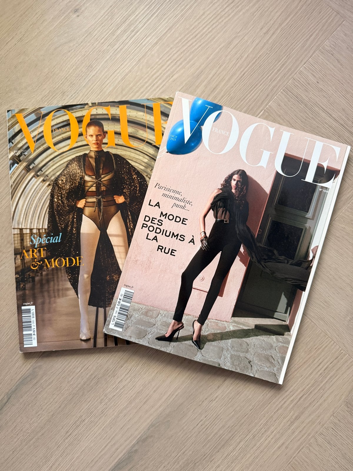 Vogue France: Oktober 2023 & December 2023/Januari 2024, Boeken, Ophalen of Verzenden, Zo goed als nieuw, Glossy
