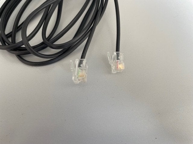 1,83 mtr Telefoonkabel RJ11 naar RJ11, Ophalen of Verzenden, Gebruikt, Snoer of kabel
