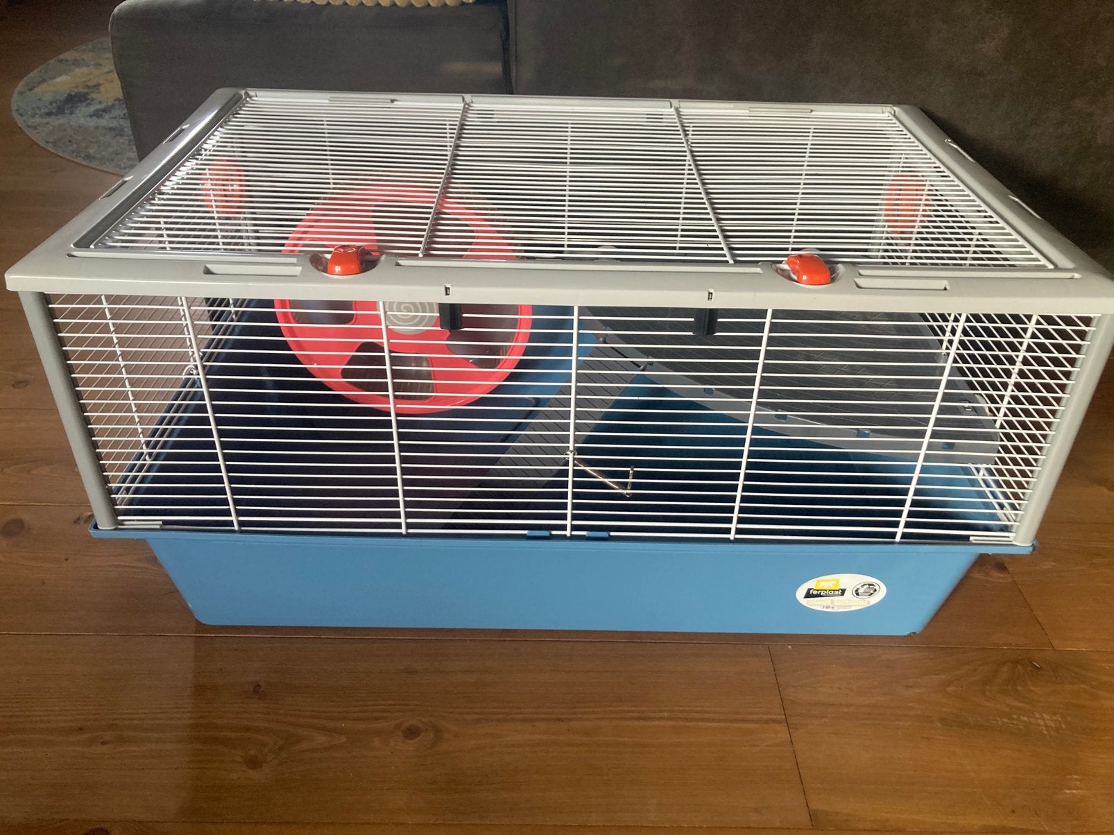 Grote hamsterkooi caviakooi. Kooi met vele toebehoren!, Kooi, Zo goed als nieuw, Hamster, 75 tot 110 cm