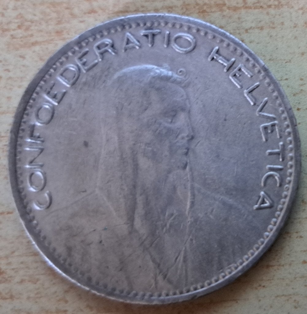 Zwitserland, 5 Francs 1923 - zilver, Ophalen of Verzenden, Overige landen, Losse munt, Zilver