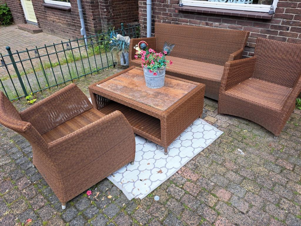 Nette loungeset, Tuin en Terras, Tuinsets en Loungesets, Ophalen, Zo goed als nieuw, Overige materialen