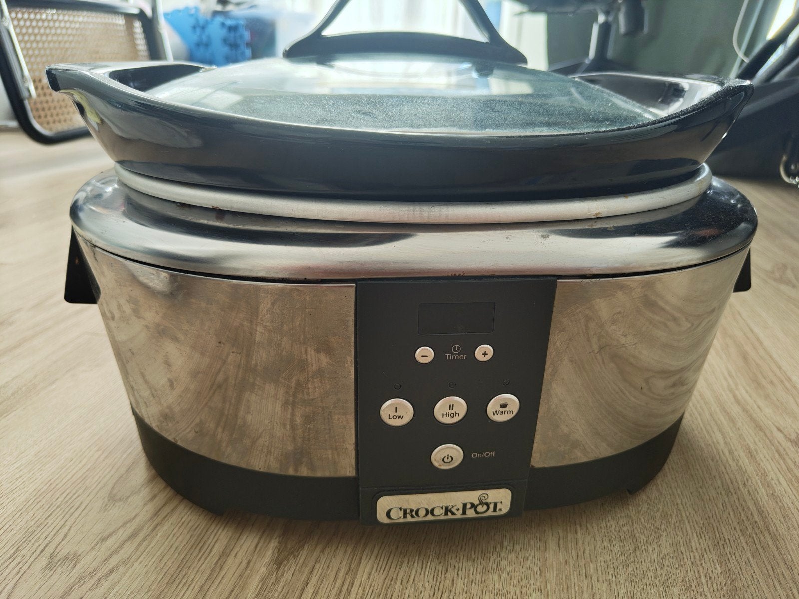 Crock-Pot Slowcooker - Zilver/Zwart, Ophalen, Gebruikt