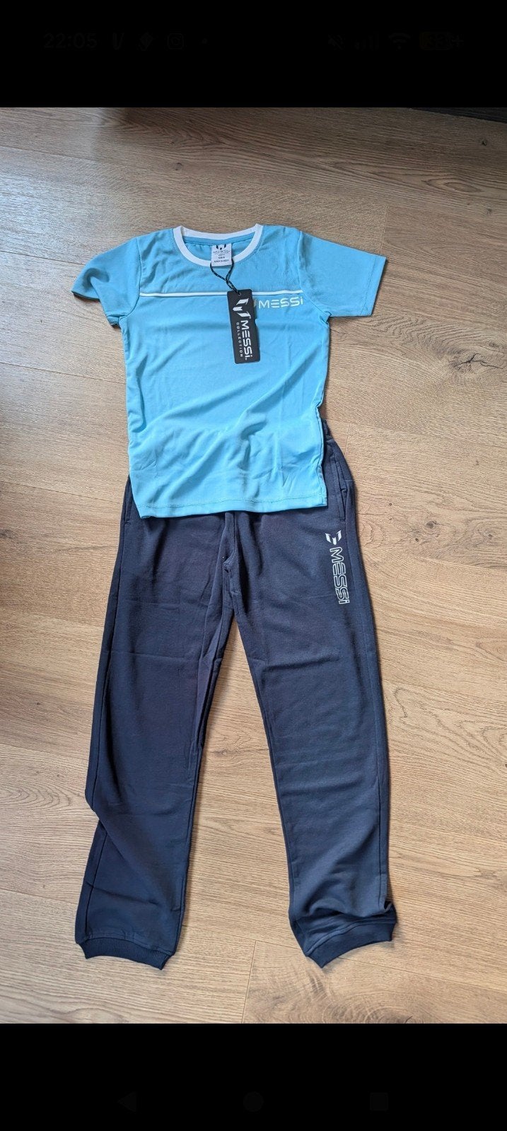 Messi jogging trainingspak maat 128 (nieuw met kaartjes), Jongen of Meisje, Messi, Nieuw, Ophalen of Verzenden