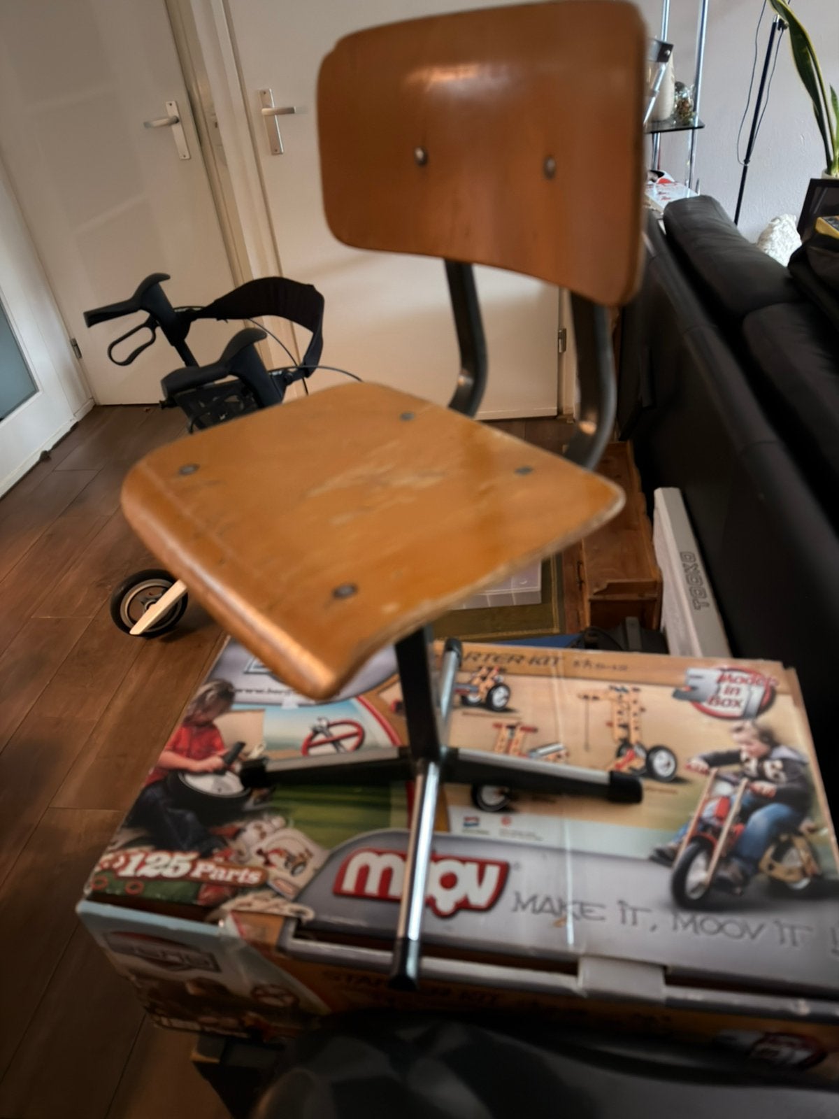 Vintage kinder schoolstoel, Antiek en Kunst, Ophalen of Verzenden