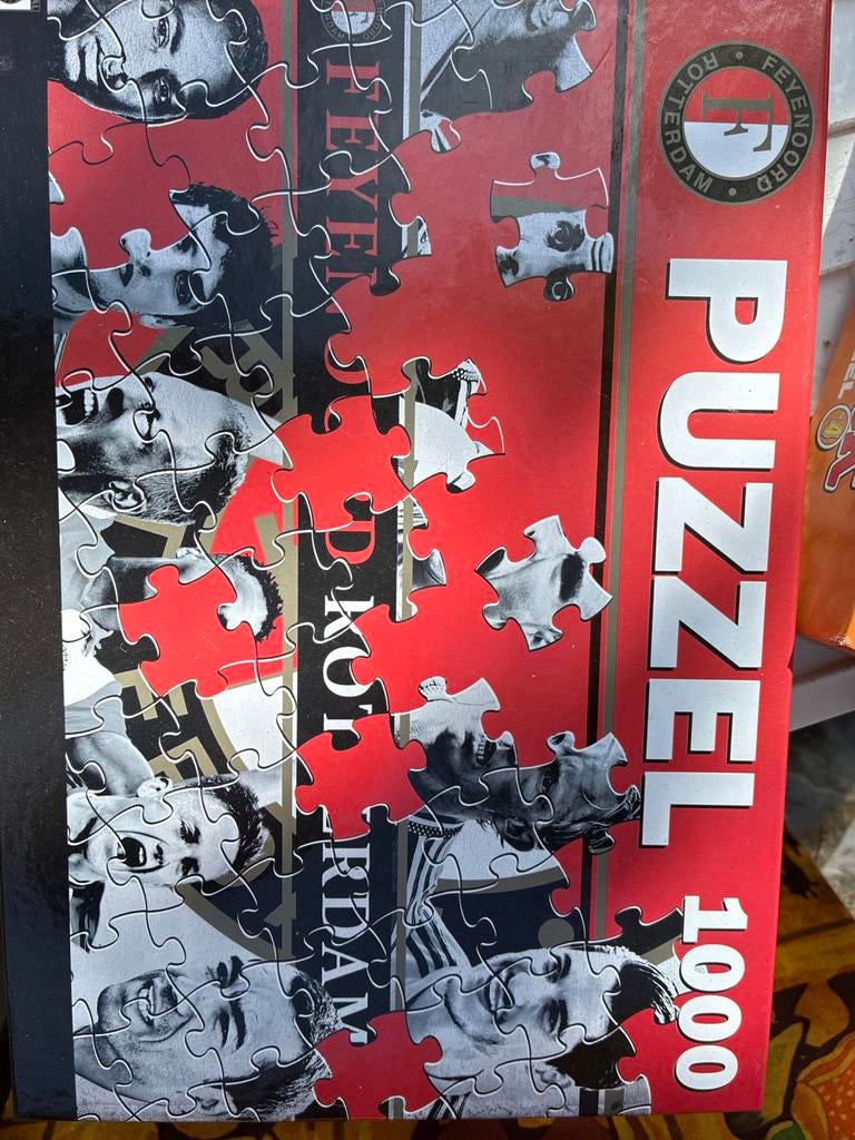 Feyenoord Puzzel 1000 stukjes, Hobby en Vrije tijd, Denksport en Puzzels, Ophalen of Verzenden, 500 t/m 1500 stukjes, Gebruikt