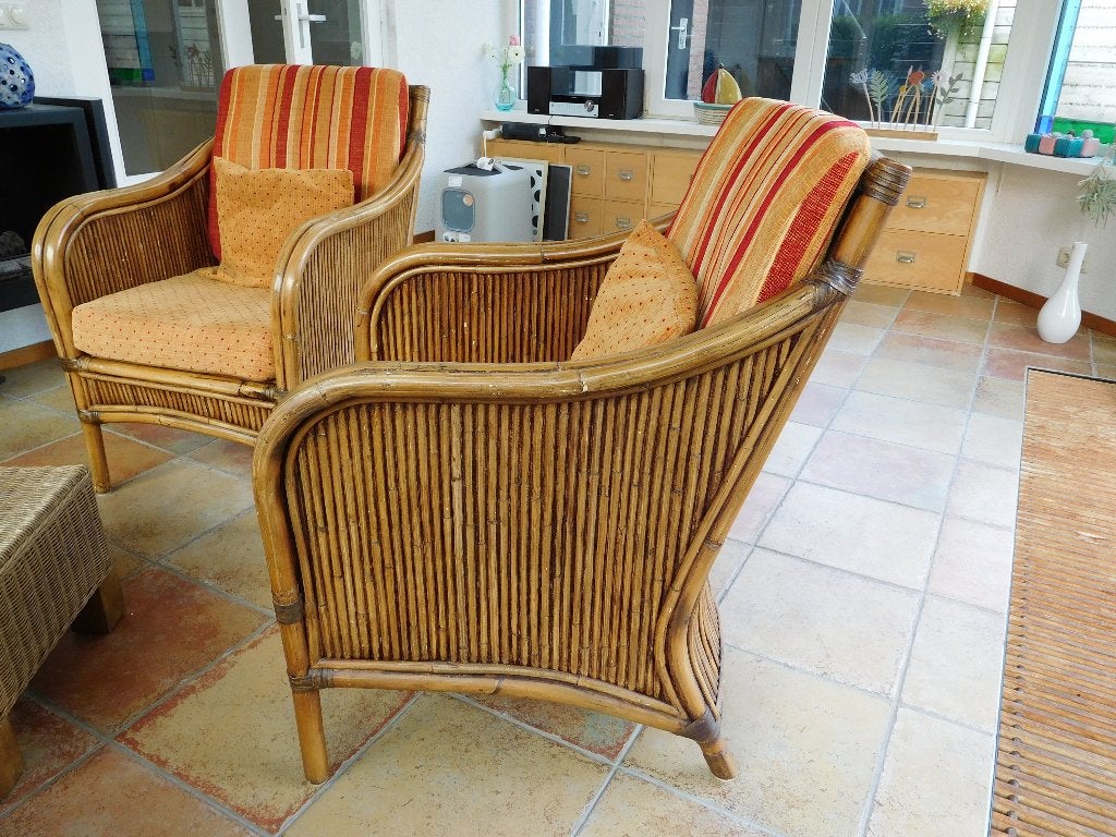 stoelen van manou, Ophalen, Gebruikt, Bruin, Twee