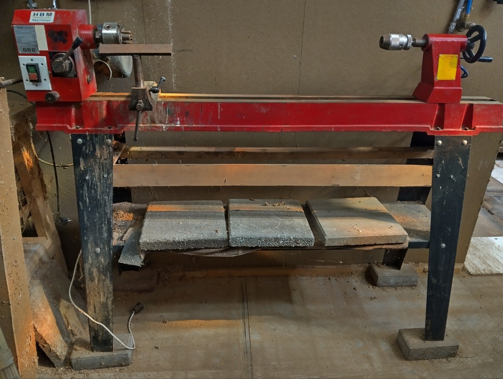 HBM draaibank MC1100, Ophalen, Gebruikt, Houtdraaibank, 1000 mm of meer