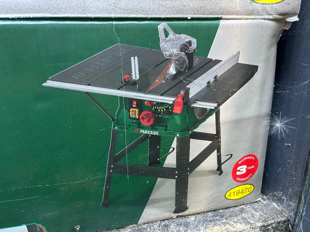 PARKSIDE Table Circular Saw with 2 blades and laser, Cirkelzaag, Ophalen of Verzenden, 30 tot 70 mm, 1200 watt of meer
