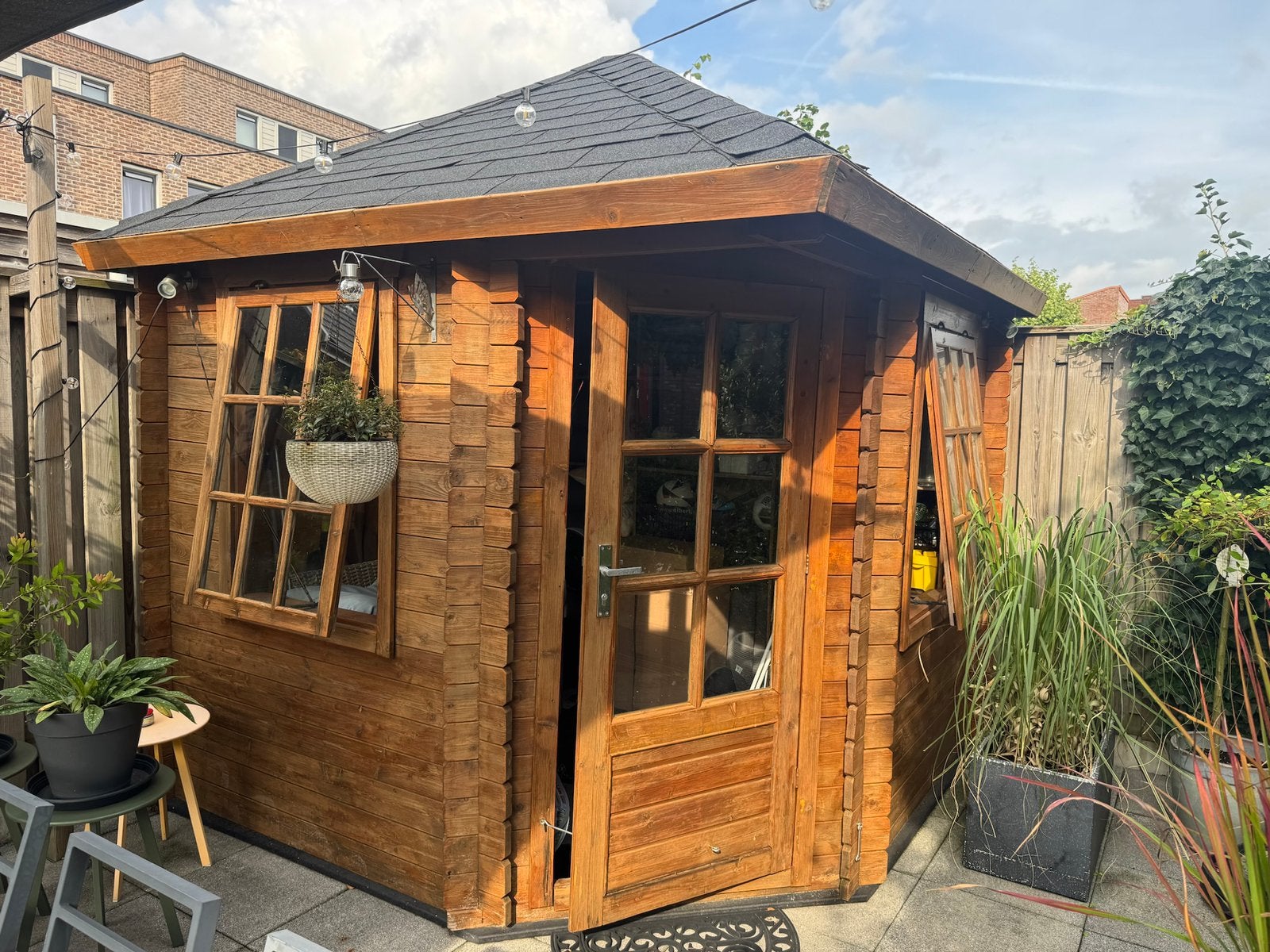 Tuinhuisje, Tuinhuis, 250 tot 500 cm, Ophalen of Verzenden, 2 ramen