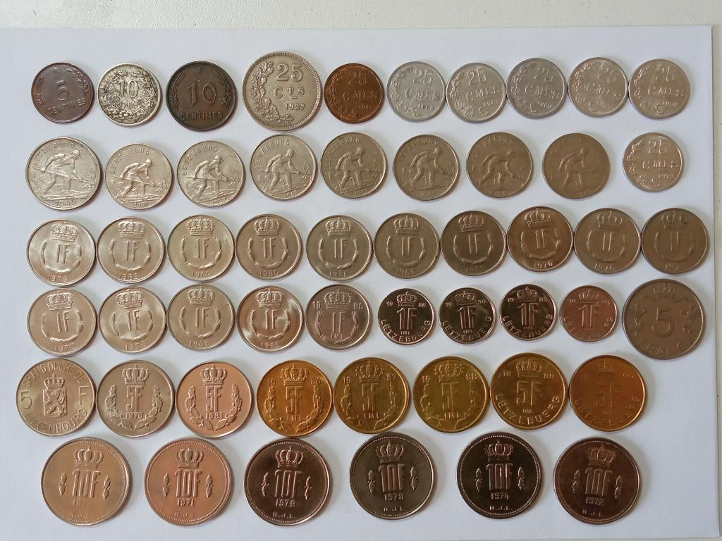 Luxemburg lot munten., Ophalen of Verzenden, Overige landen, Setje