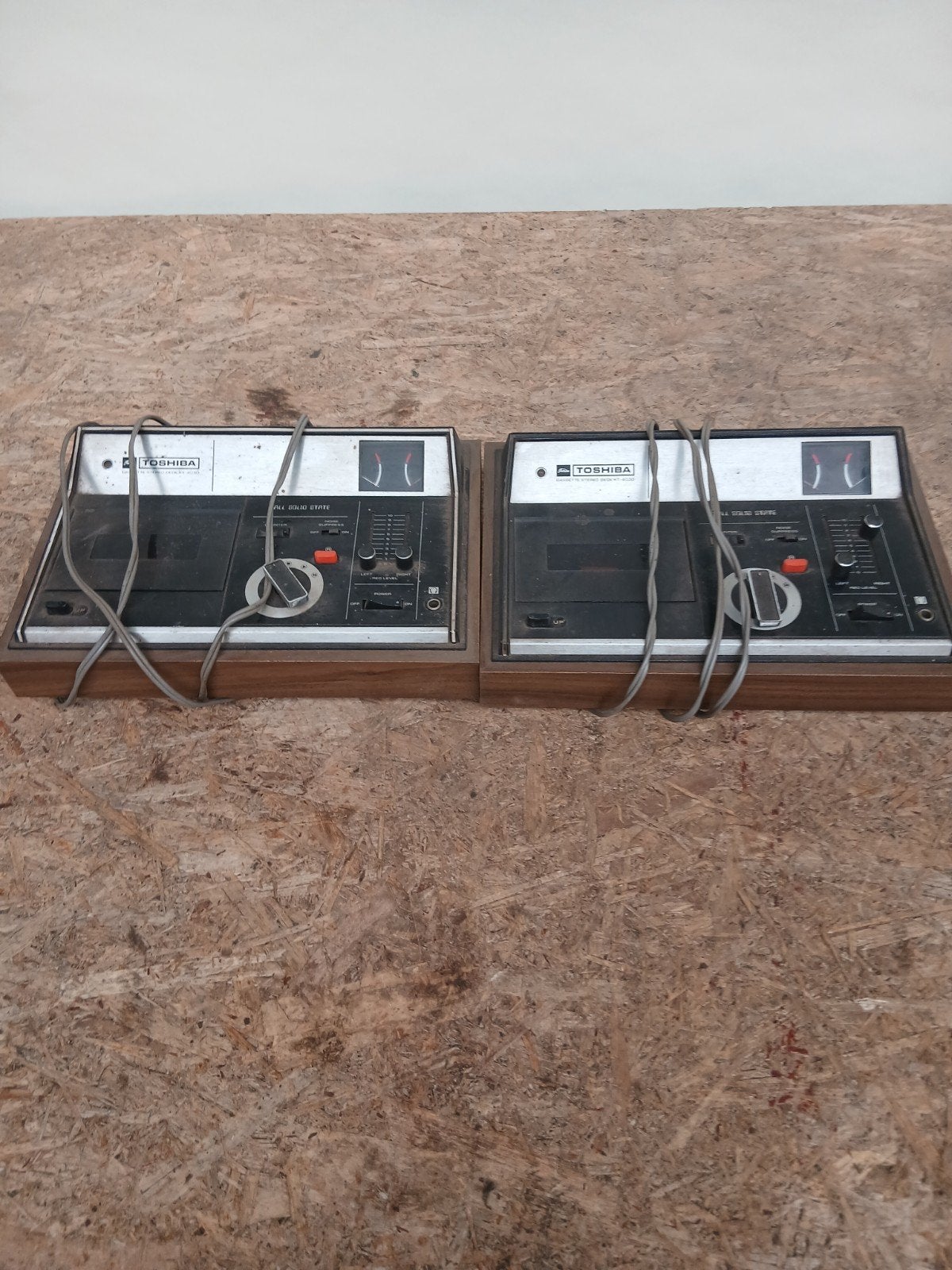 Vintage Toshiba KT-403D Cassette Stereo Deck (2 stuks), Ophalen of Verzenden