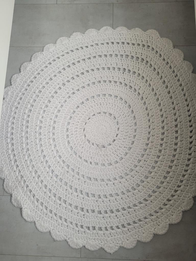 Handgemaakte wollen ronde vloerkleed, Ophalen of Verzenden, Rechthoekig, 200 cm of meer